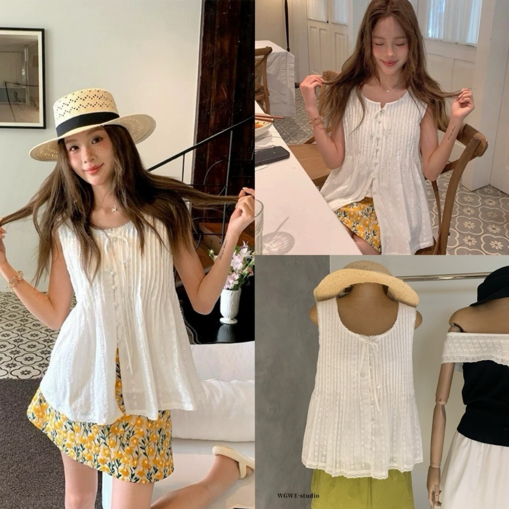เสื้อกล้ามน่ารักใส่สบายรุ่น 8484 TAG WG.WE 🇰🇷