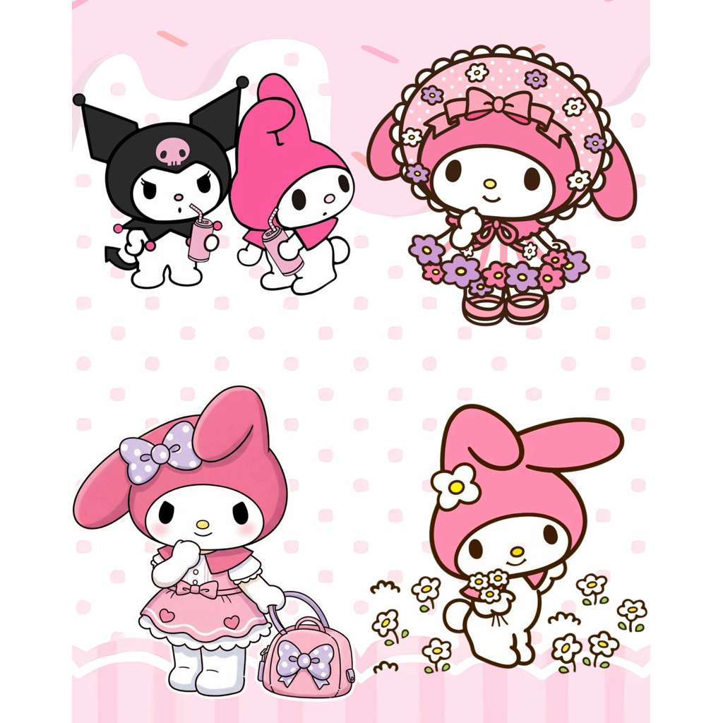 ตัวรีดติดเสื้อ สติกเกอร์รีดติดเสื้อ สติกเกอร์สำหรับสกรีนรีดติดเสื้อ Sanrio