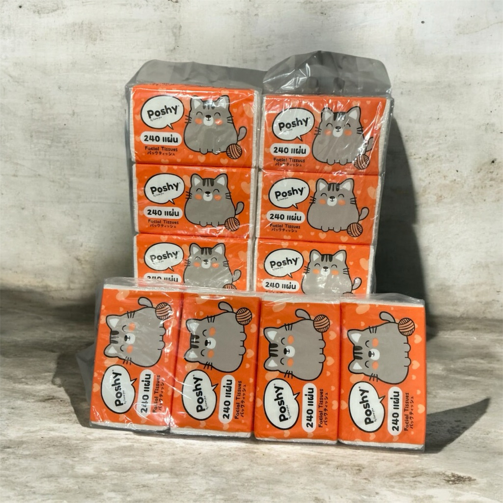 ทิชชู่พอชชี่ poshy (3แพ็ค) 12ห่อ 240แผ่น - รูปที่ 7
