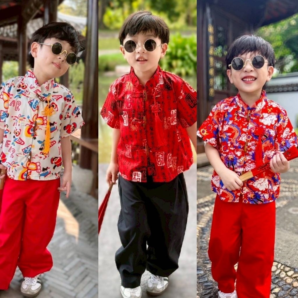ชุดอาตี๋ ชุดตรุษจีน ชุดเด็ก🧧พร้อมส่ง(EB)