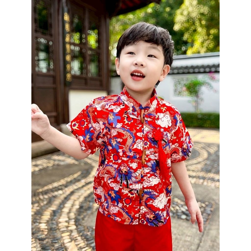 ชุดอาตี๋ ชุดตรุษจีน ชุดเด็ก🧧พร้อมส่ง(EB) - รูปที่ 6