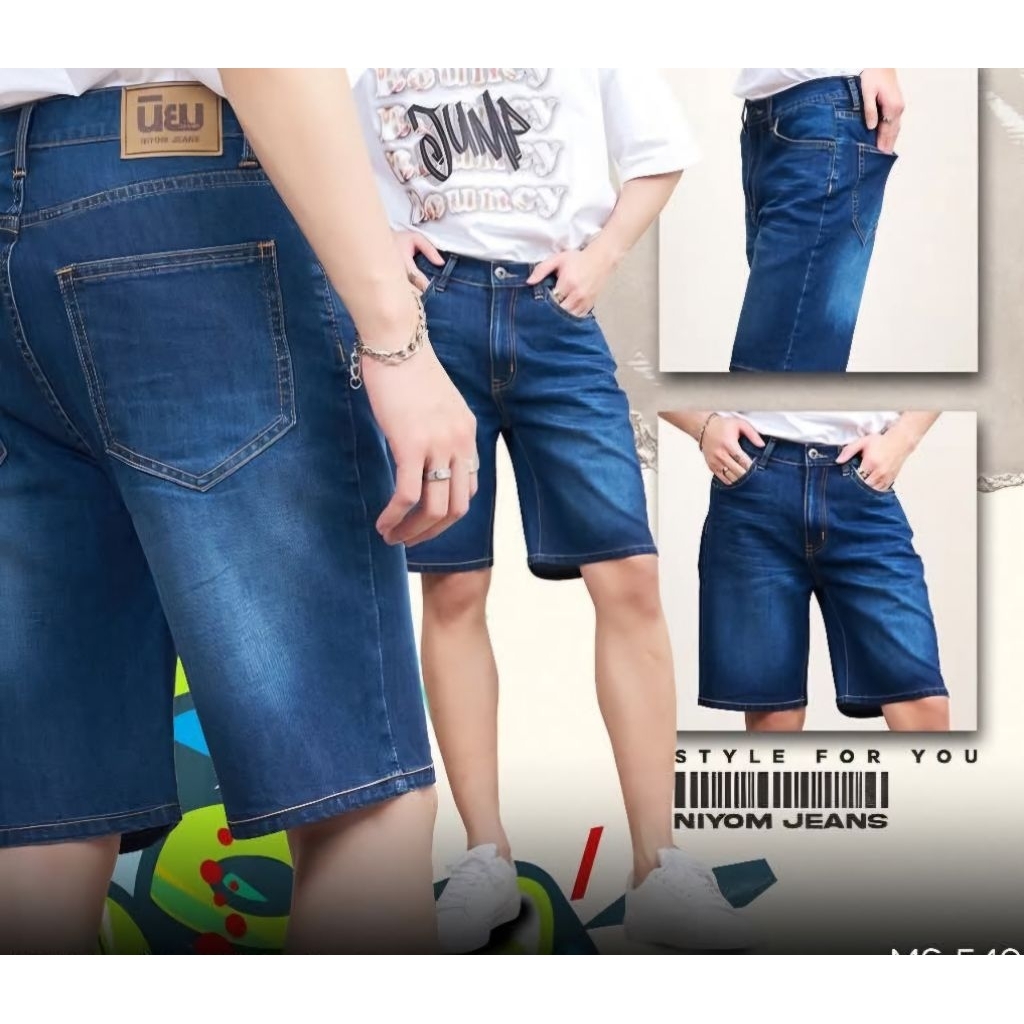 Niyom Jeans ☀️กางเกงขาสั้น 4 ส่วน มือ🖕ป้ายครบ