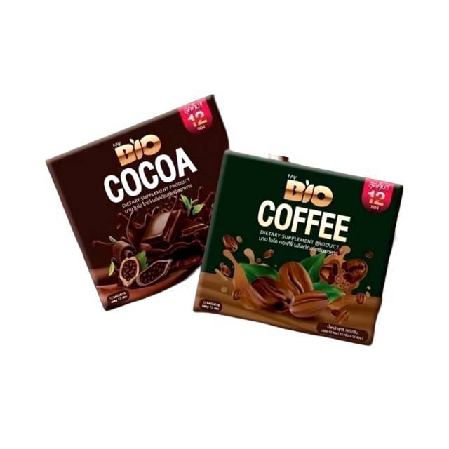 เซลล์ไม่มีกล่อง Bio กาแฟ ไบโอดีพราว แบบกล่อง 12 ซอง