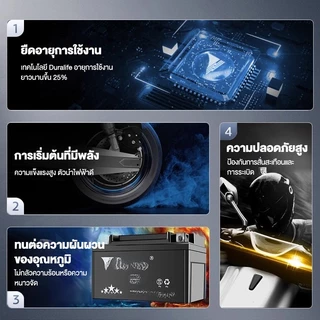 12V 7aH แบตมอไซ แบต เวฟ110i YTZ7S Battery 7แอมป์ แบตแห้ง สตาร์ทรถจักรยานยนต์ อายุการใช้งานยาวนาน