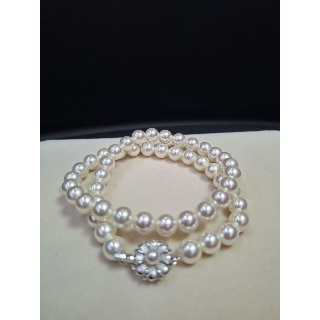 TH145016
สร้อยคอมุกAkoya🎎จากญี่ปุ่น ของแท้ มุกสวยเงางามจากธรรมชาติ 

✨️ ขนาดมุก8.0-8.1มม.


