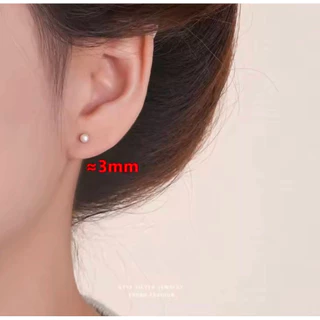 ต่างหูมุกแฟชั่นแบบเจาะและหนีบ