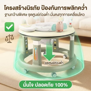 Beige รถหัดเดิน รถหัดเดินเด็ก รถหัดเดินเด็กปรับระดับได้ รถหัดเดินเด็ก 6-12 เดือน รองนั่งหมุนได้ 360