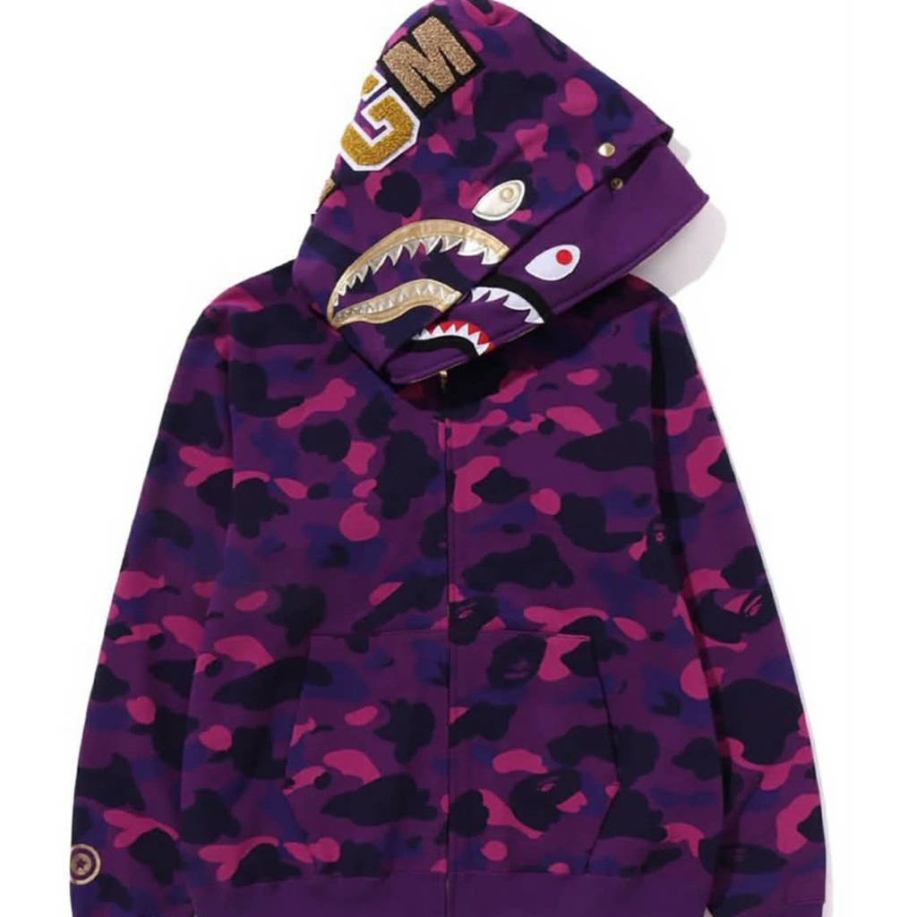 Bape Camo Shark Full Hoodie