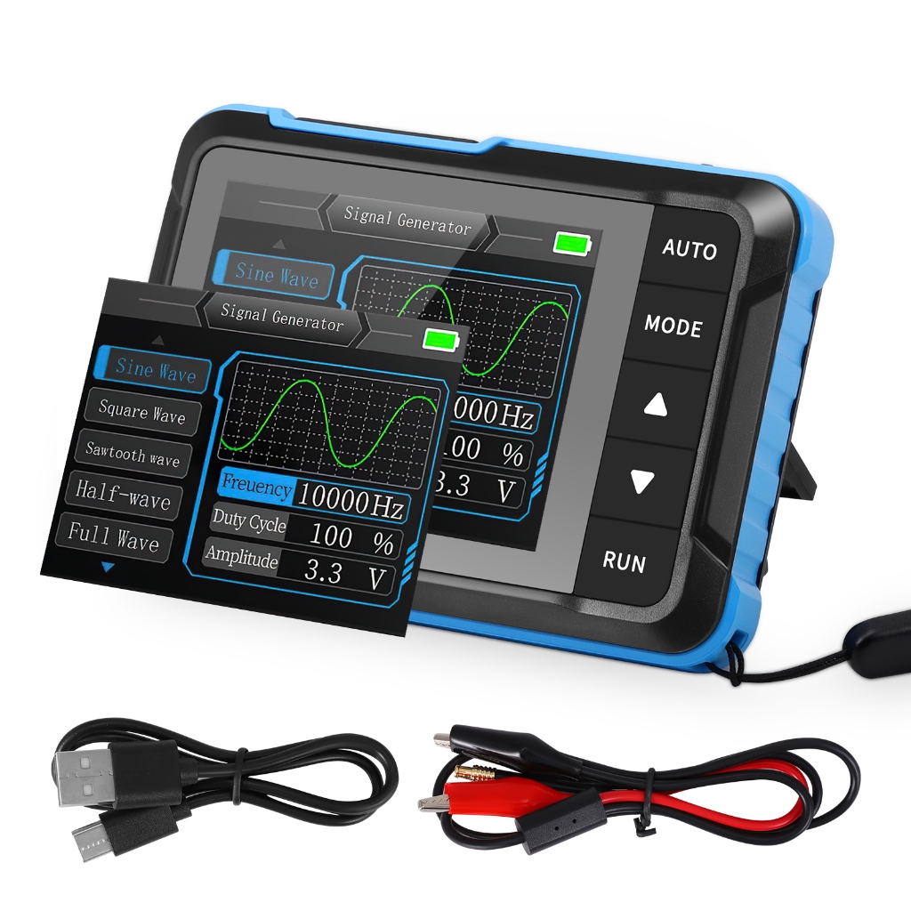 LOCAL DSO153 Handheld Digital Oscilloscope Portable 400V Voltage Measurement 200KHz Bandwidth 2.8inch Digital Display