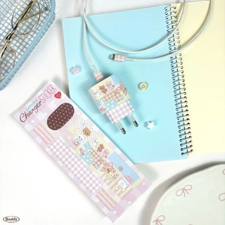 DADDY | Purrkats Charger Sticker Type - C ( 20 W ) สติกเกอร์แปะหัวชาร์จ สุดน่ารัก