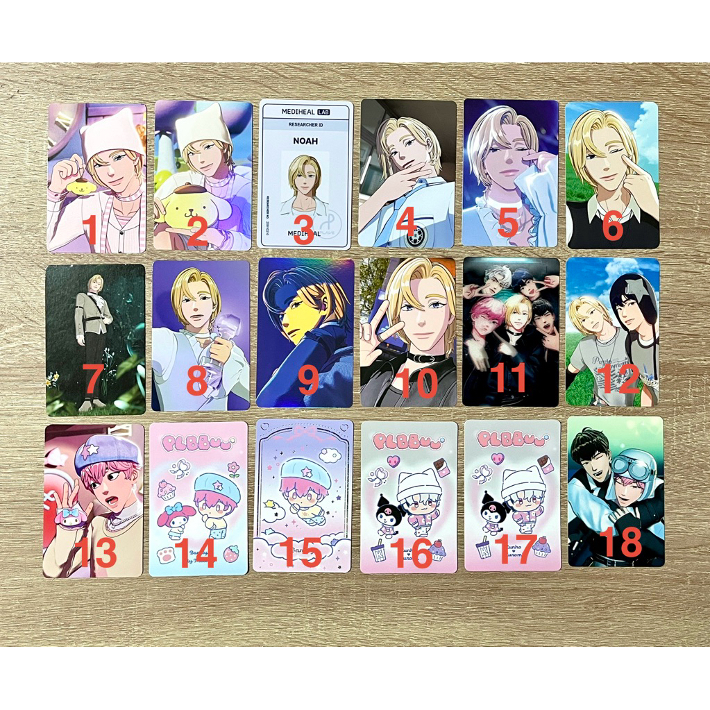 การ์ด PLAVE Noah Hamin Yejun Bamby Eunho PLAVE Card