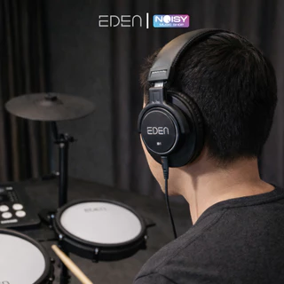 หูฟังกลองไฟฟ้า Eden HD-1 หูฟังแบบครอบเต็มใบสำหรับซ้อมกลองไฟฟ้าและสตูดิโอ