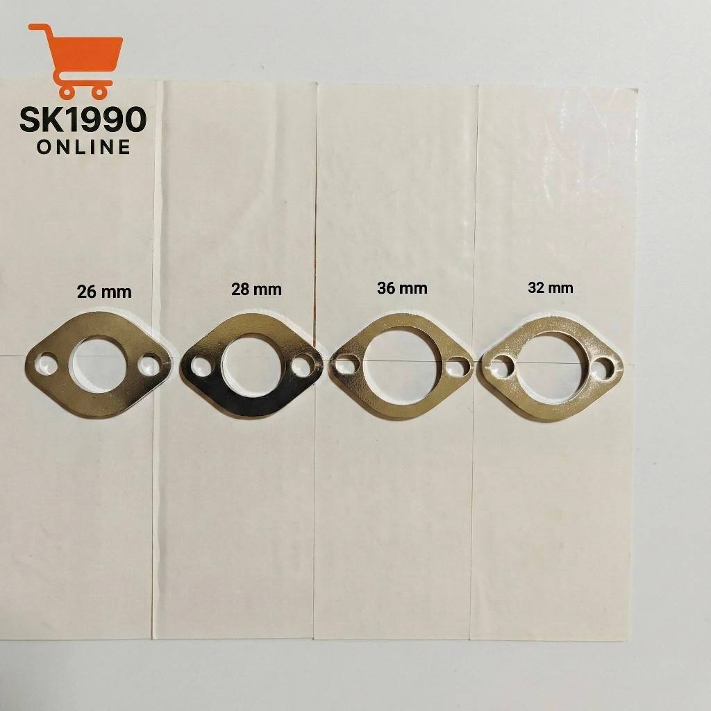 หน้าแปลนท่อ มอเตอร์ไซค์ (หนา 6 มิล) ขนาด 26 / 28 / 32 / 36 mm เหล็กหนา แข็งแรง สำหรับเชื่อมทำคอท่อ