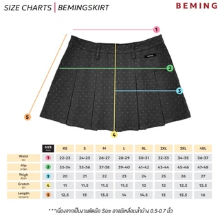 Bemingskirt078(XS-4XL)-Zala Skirt - กระโปรงพลีทลายจุด ดีไซน์เรียบร้อย ใส่แล้วได้ลุคสุภาพดูดี