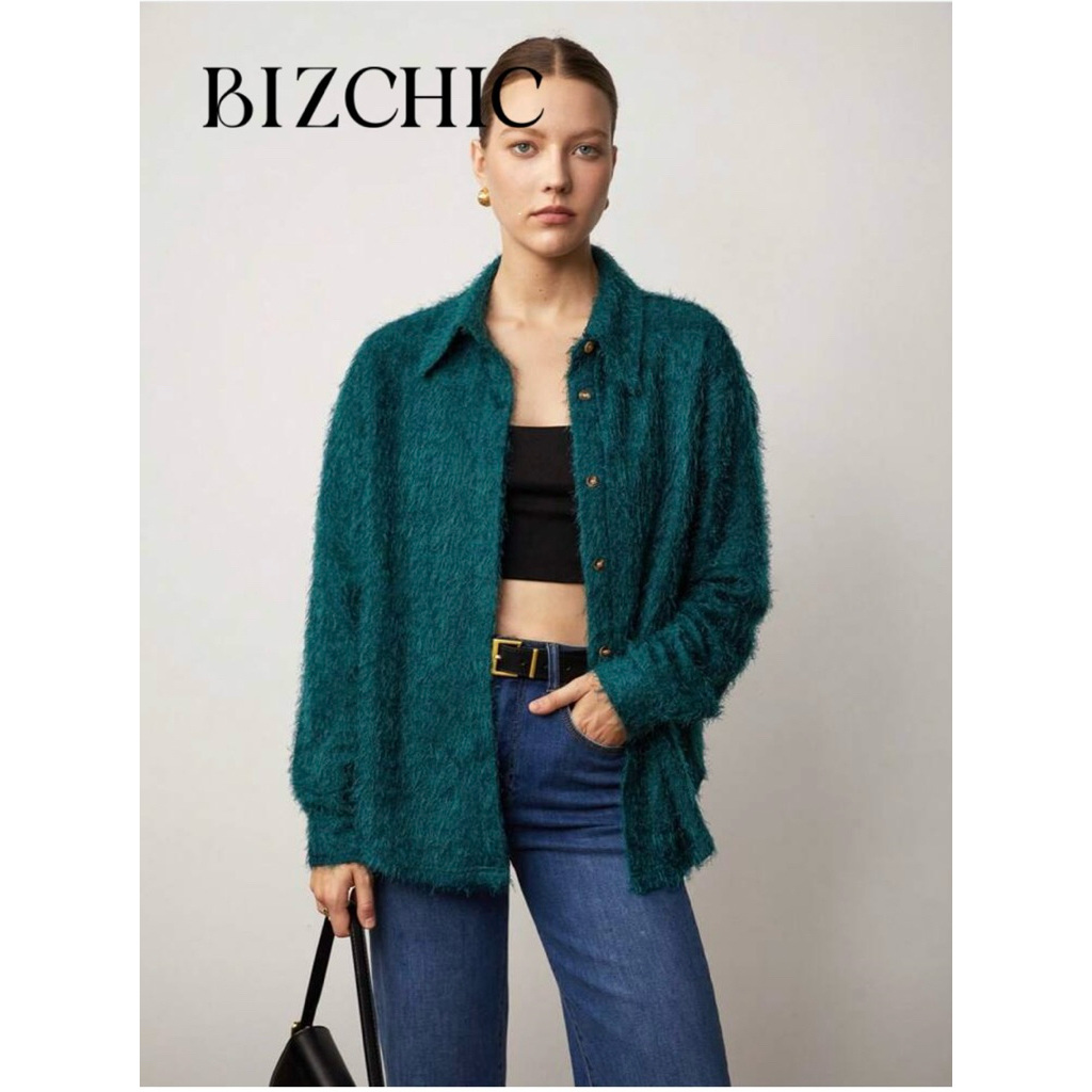 พร้อมส่ง BizChic เสื้อเชิ้ต สีพื้น มือสอง อก 44.9 นิ้ว เสื้อยาว 24.6นิ้ว ยาวแขนเสื้อ 19.4 นิ้ว สภาพน