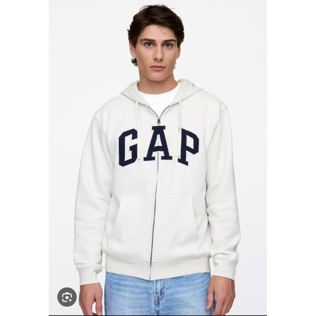 GAP. men's Logo hoodie เสื้อฮู้ดกันหนาวแบบซิป แท้/ใหม่