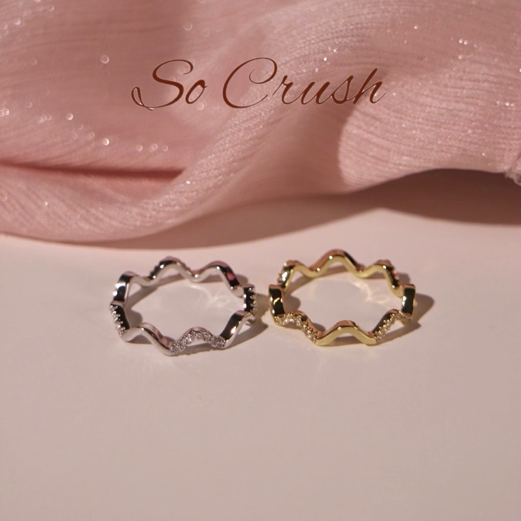 Socrush.bkk | WAVY ring | SR-052 | แหวน แหวนเพชร แหวนมินิมิอล