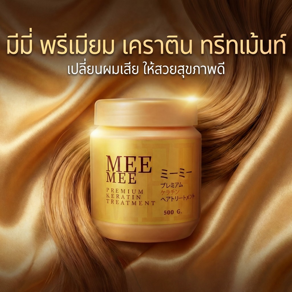 MeeMee Premium Keratin Treatment (500 g.) มีมี่ พรีเมี่ยม เคราติน (500 กรัม)ครีมนวดผมบำรุง ถนอมเส้นผม (1pcs)