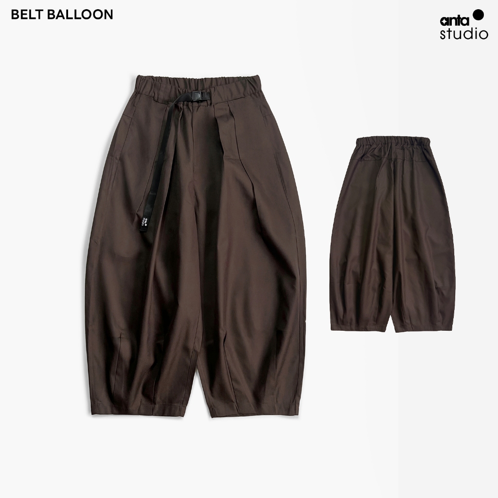 anta studio - BELT BALLOON PANT (ทรงใหญ่ตรงปก) กางเกงเบลทฺ ทรงบอลลูน