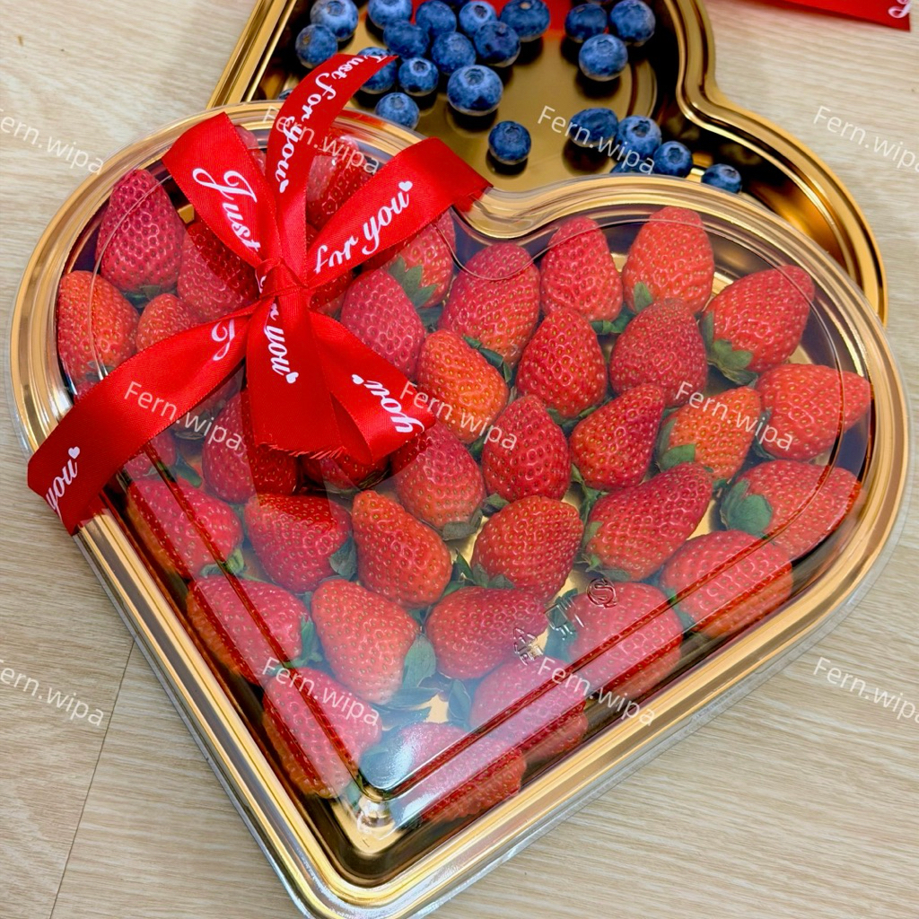 ของขวัญวาเลนไทน์🎁สตอเบอรี่สด💖พรีเมียมขนาด600g(กทม.ได้รับทันทีภายใน4ชม.❤️‍🔥)ฝากเขียนการ์ดได้ค่ะ