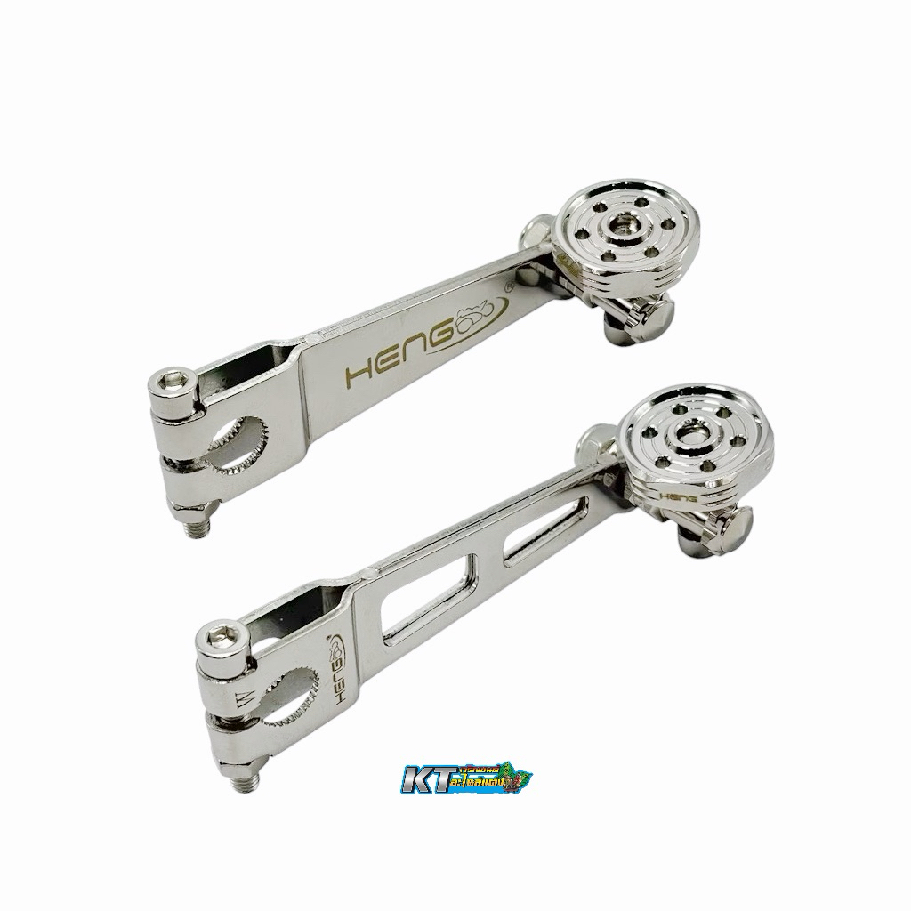 มือลิงเบรคหลัง สแตนเลส พร้อมตัวตั้ง เงาสวย ไม่ขึ้นสนิม ใส่ Wave ทุกรุ่น งาน Heng screw แท้