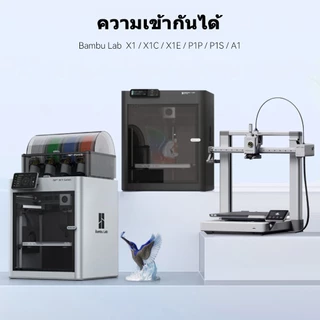 【🚚สินค้าพร้อมส่ง】BambuLab A1/A1mini/P2S/X2D/P1S/P1P/X1C/X1E PEI Build Plate แผ่นฐานพิมพ์ PEI ใช้ได้ทั้งสองด้าน 257x257mm