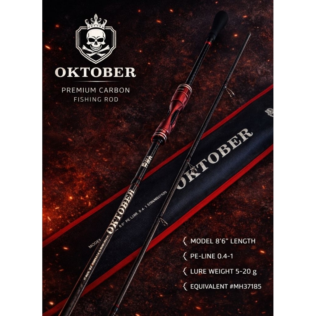 คันตกปลาหมึก​ IKA​ OKTOBER 8.6ฟุต