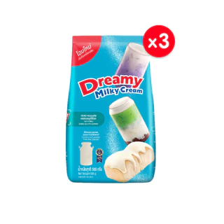 Dreamy Milky Cream ครีมเทียมกลิ่นนม ขนาด 500 กรัม (แพ็ก 3)