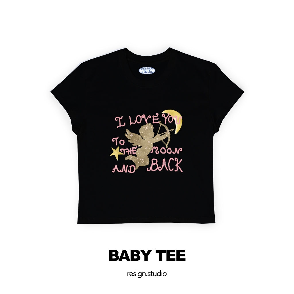 resign studio -babytee ลาย love you to the moon
