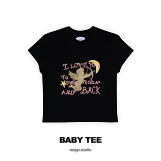 resign studio -babytee ลาย love you to the moon