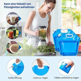 ถุงน้ําดื่มพับได้ 5L/10L สำหรับปิกนิก-แคมป์ปิ้งกลางแจ้ง (สะดวกสุด!)