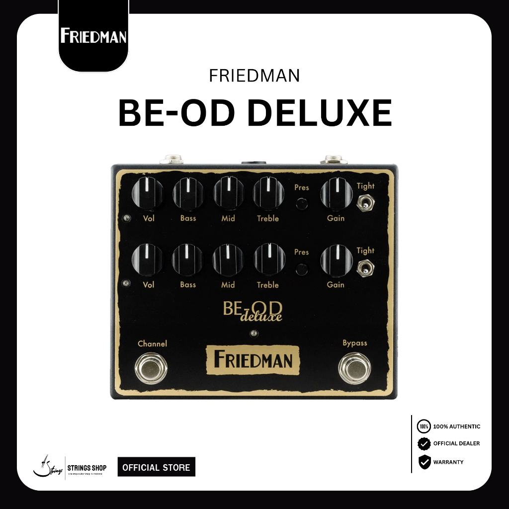 เอฟเฟคกีตาร์ Friedman BE-OD Deluxe Dual Overdrive Pedal (BE-OD DELUXE)