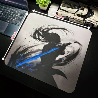 แผ่นรองเมาส์เล่นเกมส์ลายอนิเมะ ลื่นไหล ไร้ขอบ เหมาะสำหรับเล่นเกมส์ แต่งโต๊ะคอม ขนาด400*450 หนา3mm