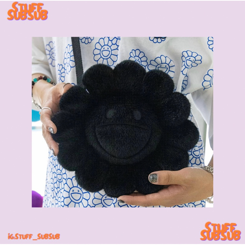 พร้อมส่ง/ของแท้ กระเป๋า Murakami mascot pochette all black