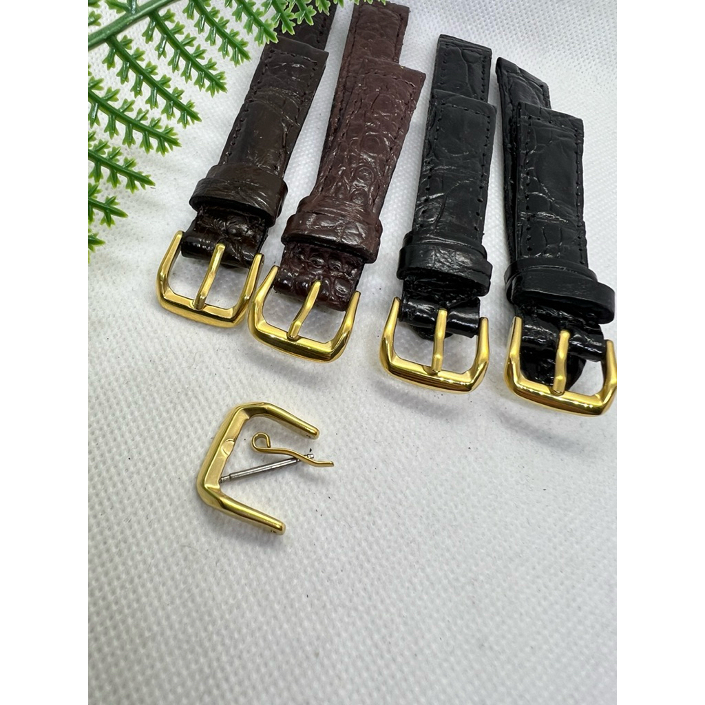 บัคเคิ้ลสายหนังนาฬิกาสีทองดีไซน์พิเศษ ขนาด 14,16,18,20,22 มิล