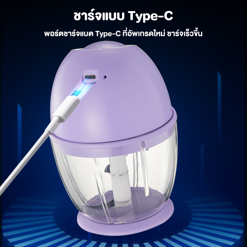 SAMONO เครื่องปั่นกระเทียม เครื่องปั่นพริก/กระเทียม เครื่องปั่นอาหารไร้สาย รุ่น SW-L6 ราคา ถูกที่สุด ดีลบีเคเค แกลเลอรีภาพที่ 9