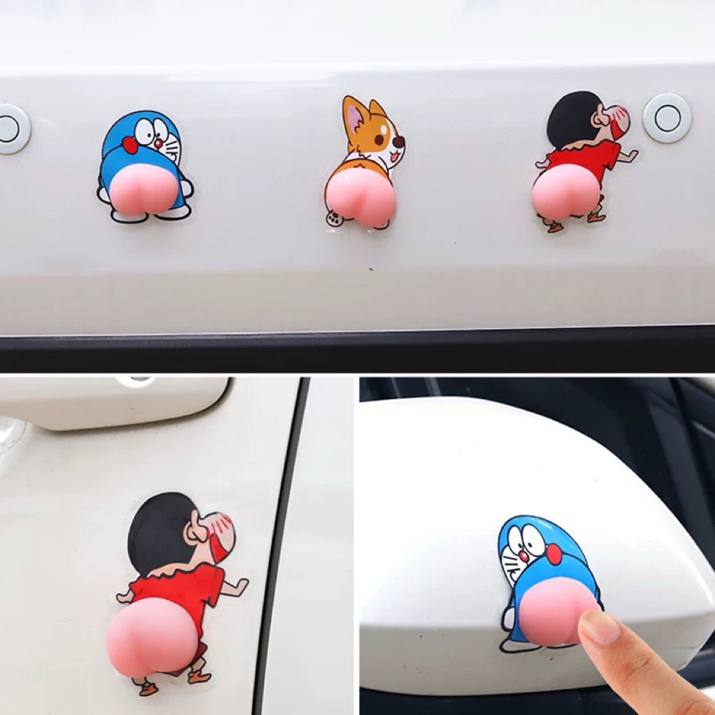 ตุ๊กตาก้นซิลิโคลน กันกระแทก (1แพ็คมี2ตัว) ตุ๊กตาซิลิโคลนกันกระแทก  ป้องกันรอยขีดข่วน ป้องกันการชน