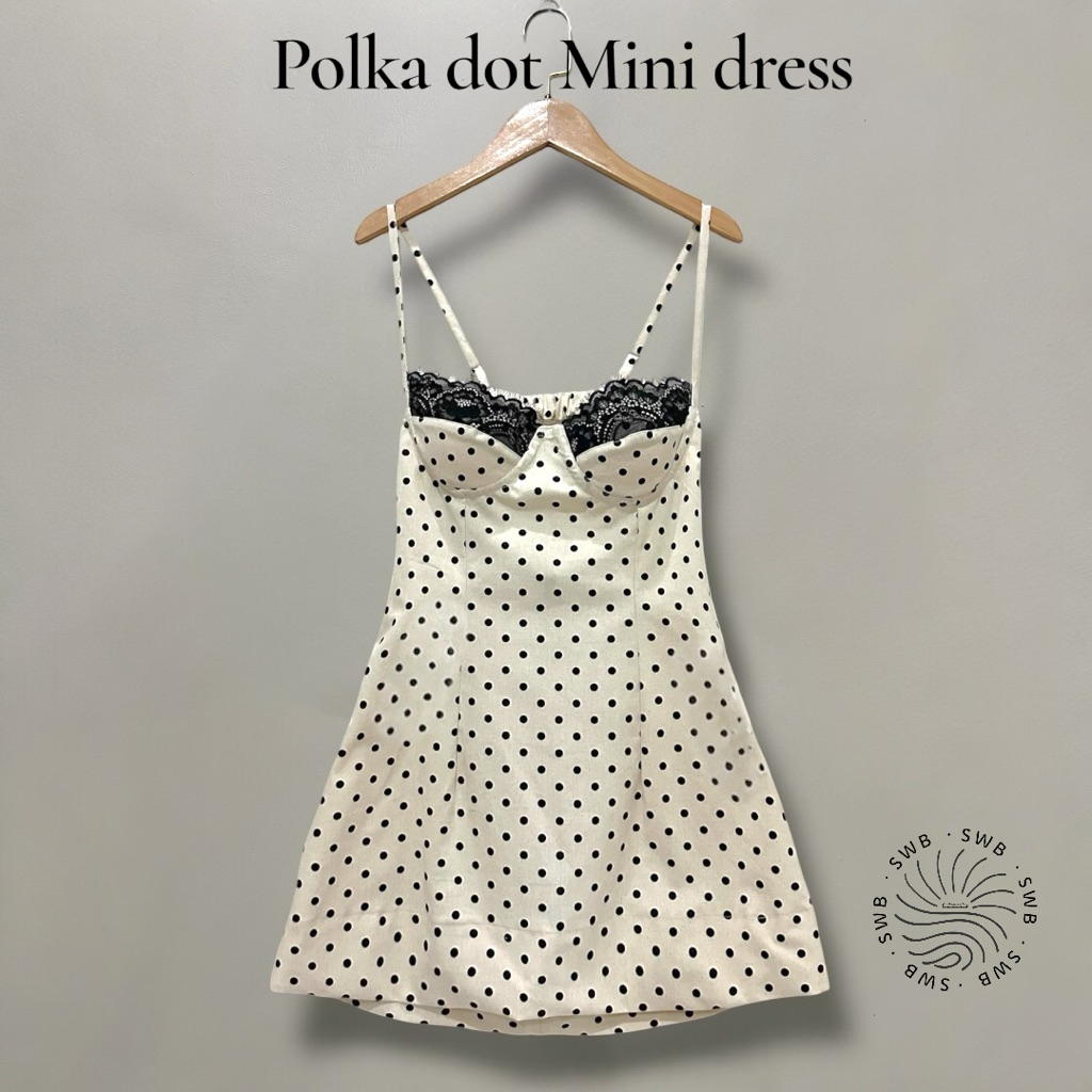 Polka dot mini dress