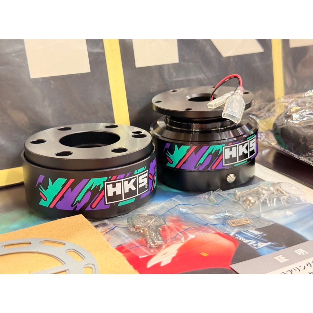 คอพวงมาลัย คอถอด Steering Wheel HKS X Works Bell Rapfix II Quick Release includes cover and lock Rea