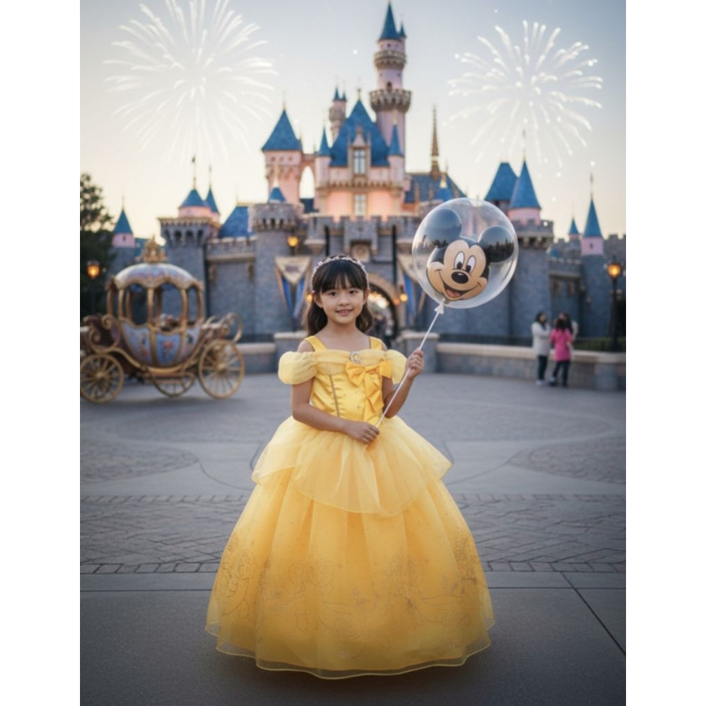 ส่งต่อ Disney Princess Belle Kids Costume _140