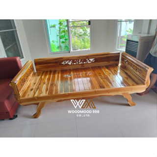 (โค้ดลด15%ลดสูงสุด1000บาท)🚚จัดส่งฟรี🚚โซฟาไม้สัก แหย่งไม้สักน…
