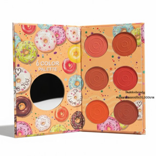 ส่งฟรี/แท้ พาเลท บลัชออน &​ อายแชโดว์​ Kiss Beauty​ โทนส้มอิ…