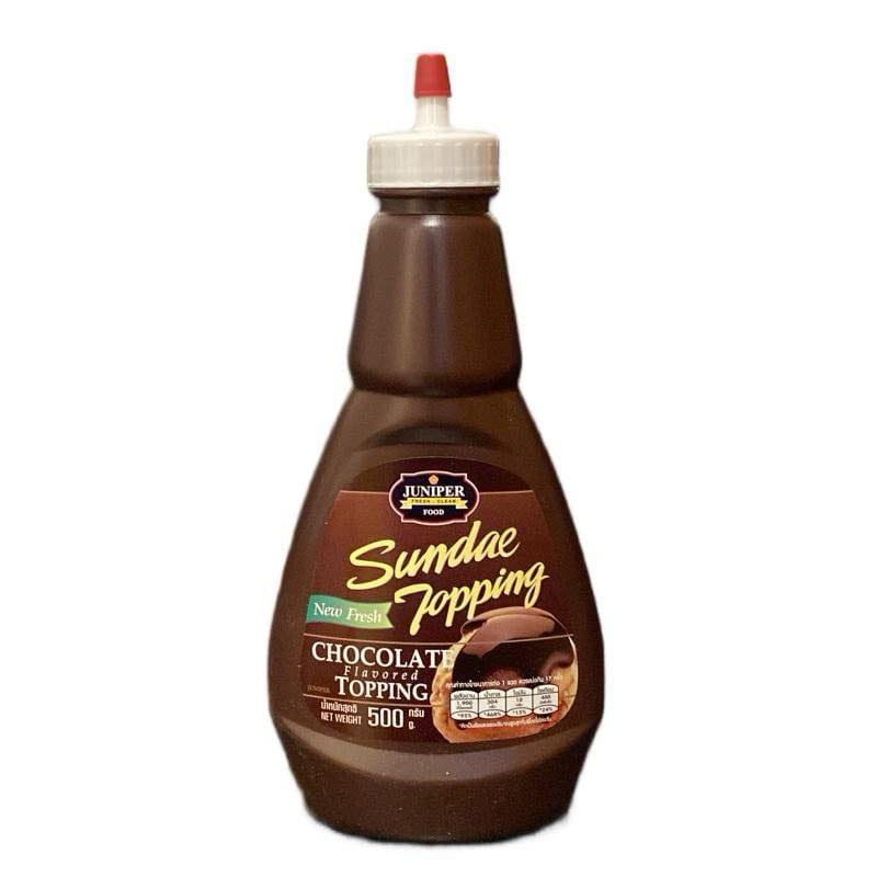 Juniper จูนิเปอร์ ช็อกโกแลตท็อปปิ้ง Chocolate (ขวดบีบ) 500กรัม