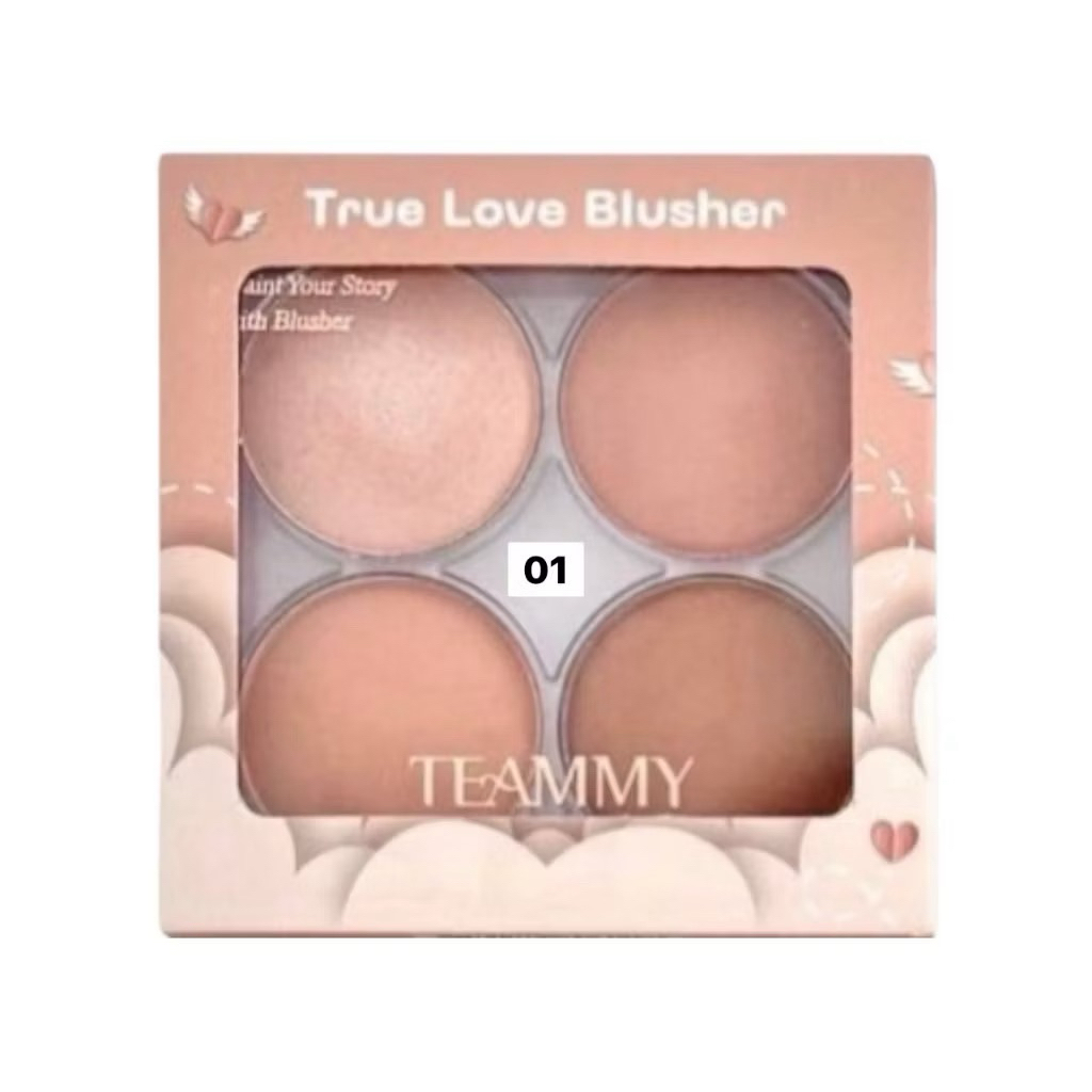 :: TB102 :: Teammy True Love Blusher ทีมมี่ ทรู เลิฟ บลัชเชอร์ บลัชออน ปัดแก้ม 4 สี
