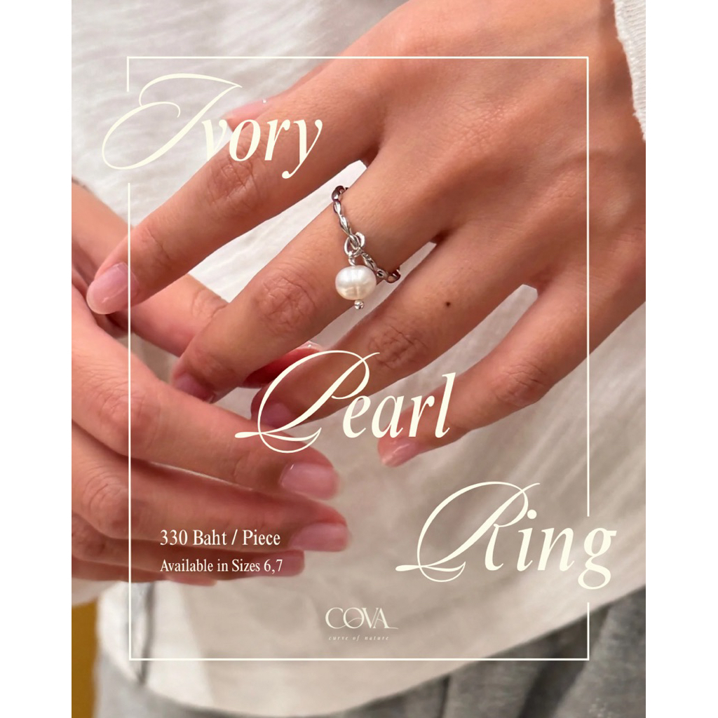 cova ivory pearl ring