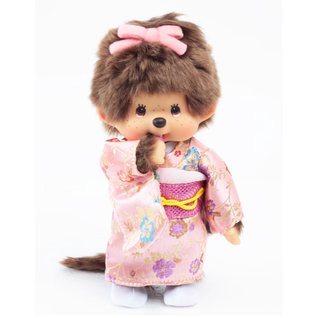 Kyugetsu Original, Japan Direct, Monchhichi Kimono Girl Red IPM-11-Z/Pink IPM-17-Z/MilkTea IPM-110-Z