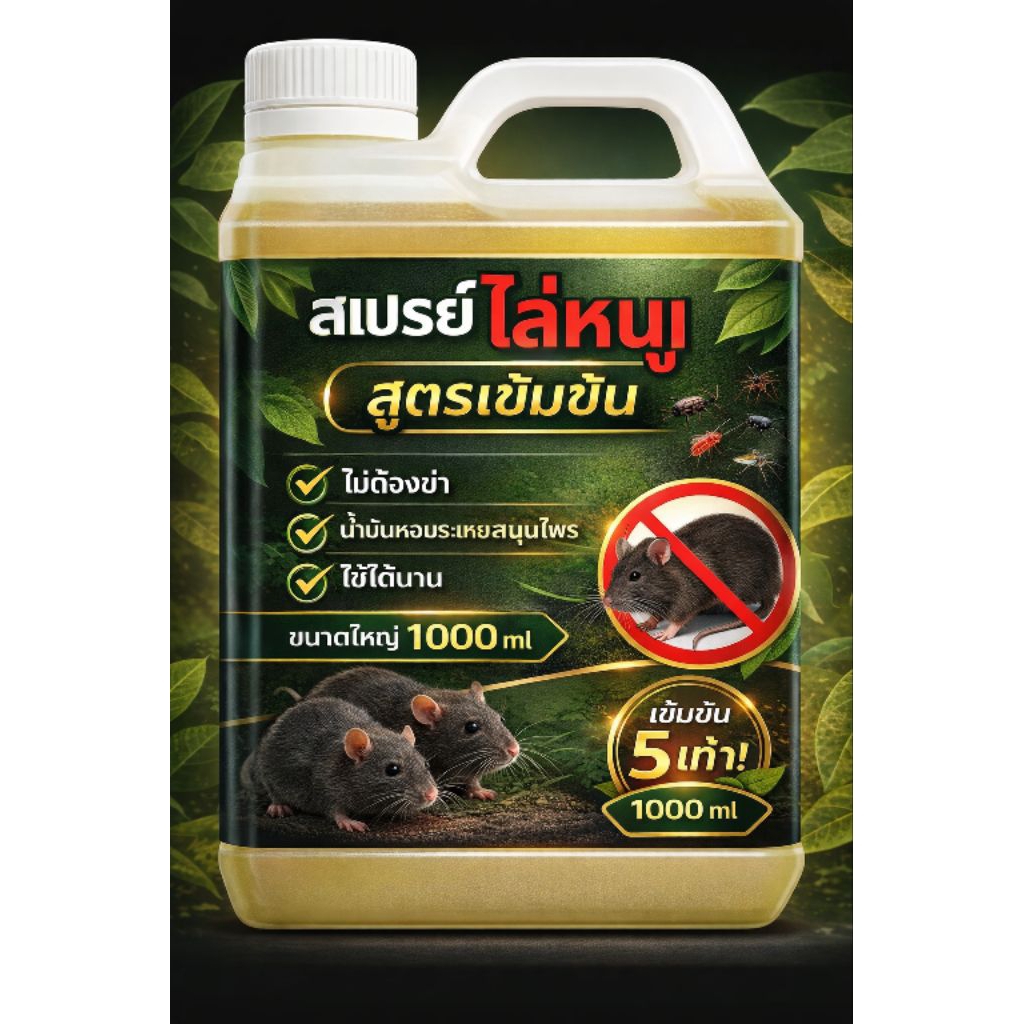 สเปรย์ไล่หนู ไล่แมลง สูตรเข้มข้นโปรโมชั่นพิเศษมีส่วนลดบริจาคธรรมชาติแท้ 100% ทดลองใช้ได้เห็นผลจริง