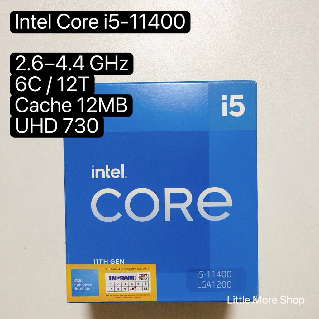 ซีพียู CPU Intel Core i5-11400F 6 Cores 12 Threads สินค้ามือสอง สภาพดี