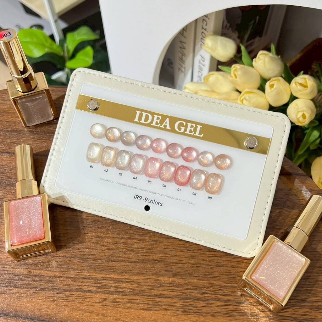 Nude champagne Set 9สี ( IR9-9 ) idea gel 2026 พร้อมชาร์จสำเร็จรูป