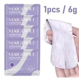 【ลด50%วันนี้】 MAIGOOLE มาส์กคอล็อคความชุ่มชื้นเติมความกระชับเผยผิว มาส์กคอโปรตีนหลายชนิดเพือยก กระชับผิวลดเลือนริวรอยและ